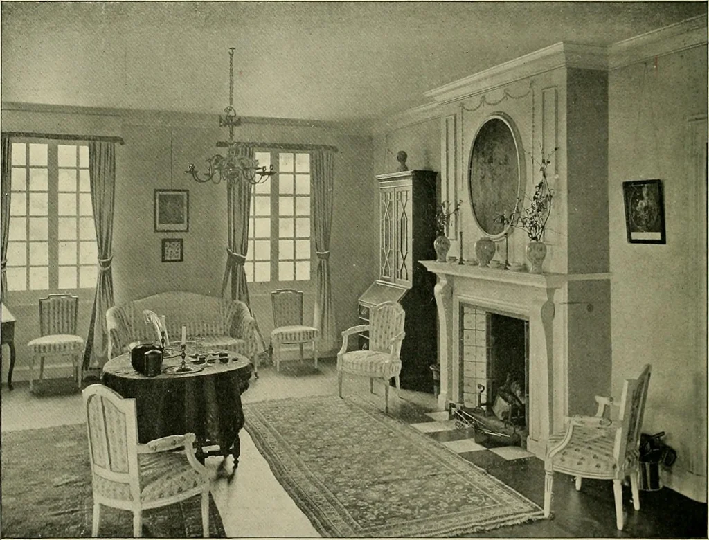 An illustration from Country cottages and week-end homes, 1907, leaf 218