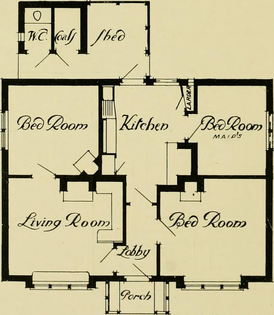 An illustration from Country cottages and week-end homes, 1907, leaf 30