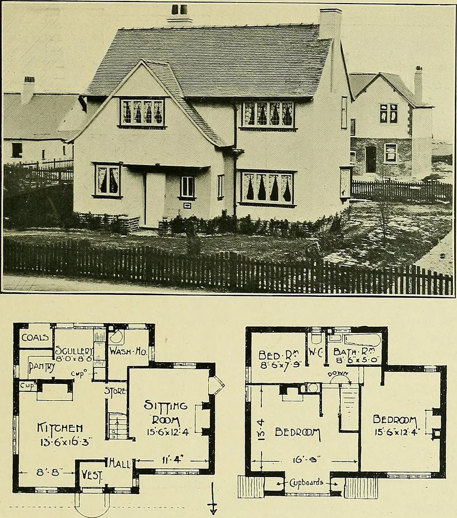 An illustration from Country cottages and week-end homes, 1907, leaf 39