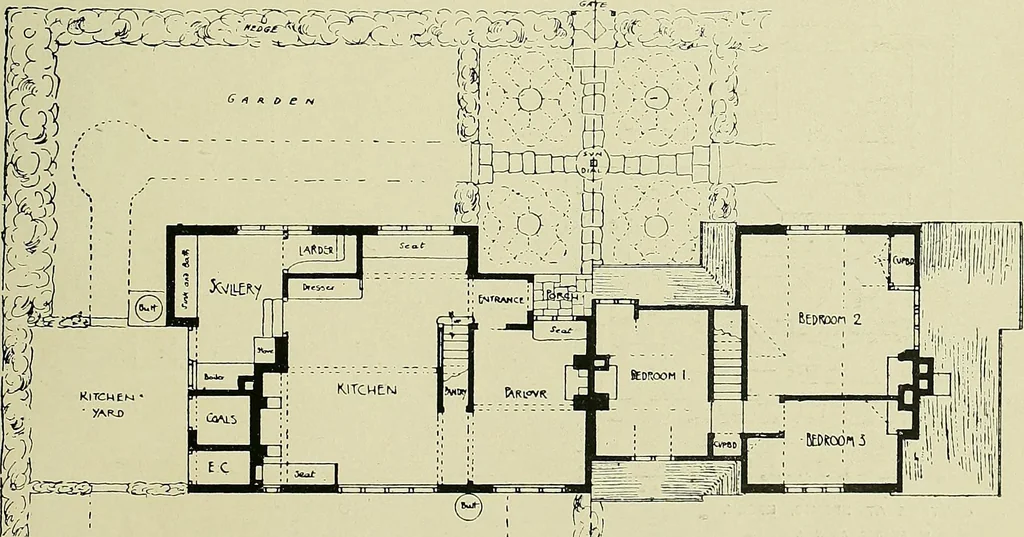 An illustration from Country cottages and week-end homes, 1907, leaf 41