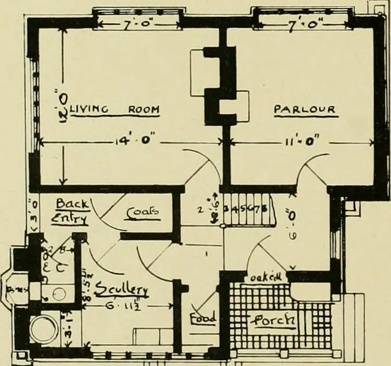 An illustration from Country cottages and week-end homes, 1907, leaf 42