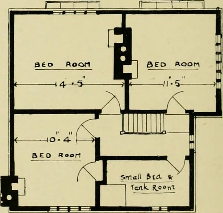 An illustration from Country cottages and week-end homes, 1907, leaf 42