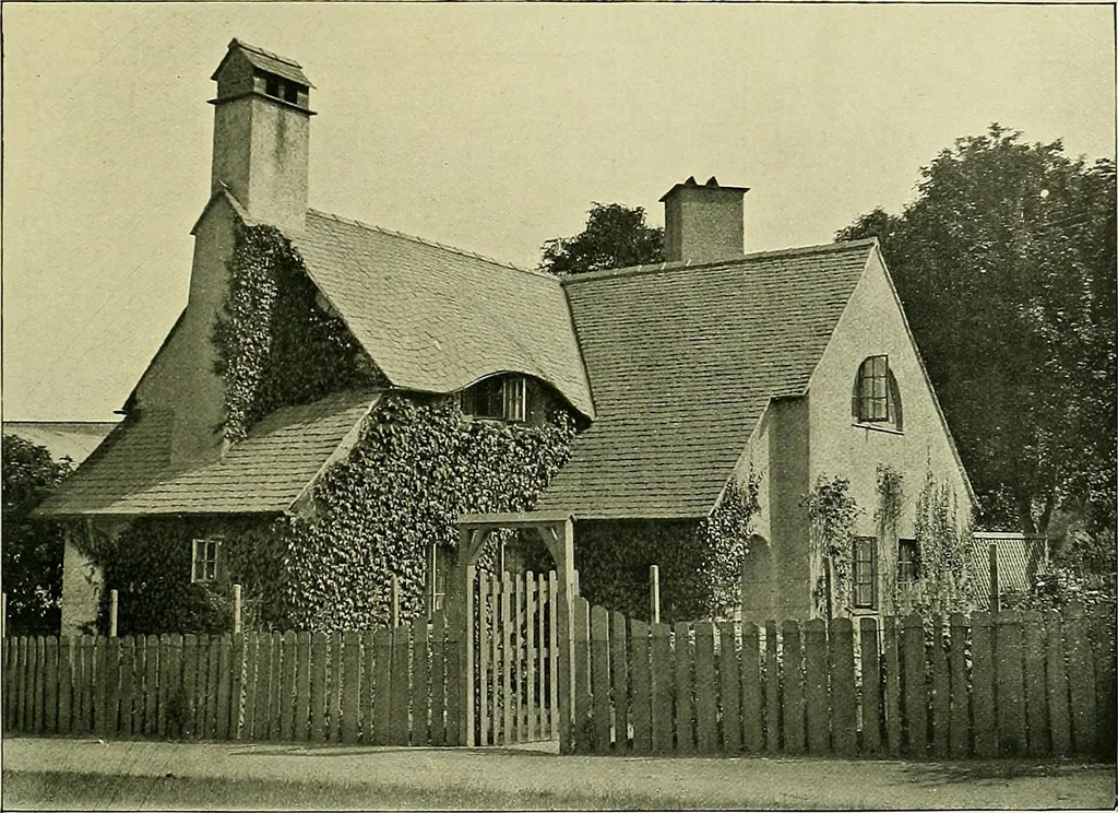 An illustration from Country cottages and week-end homes, 1907, leaf 51