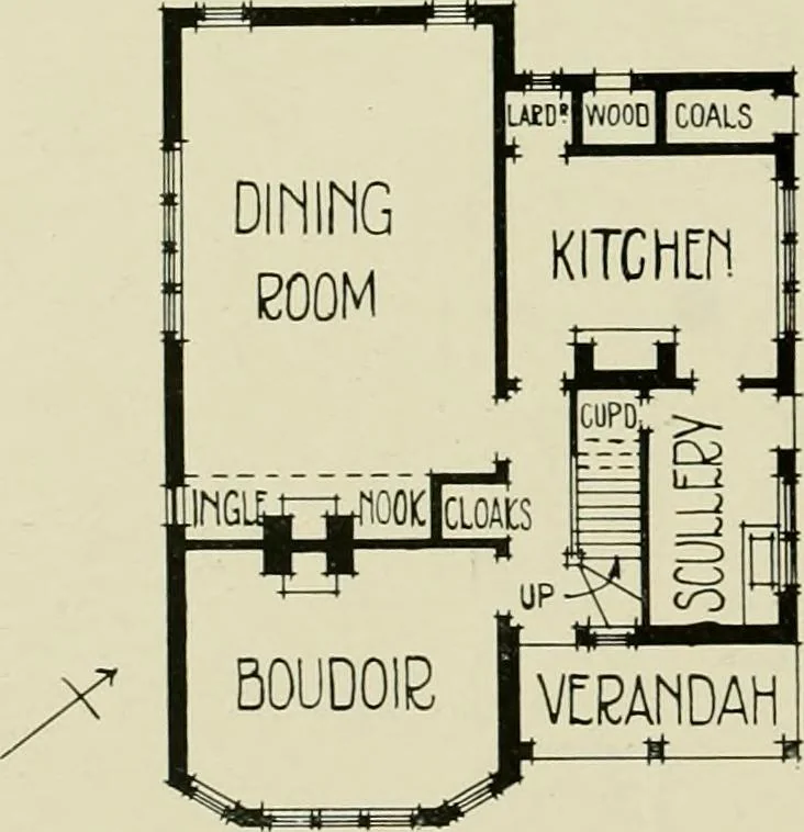 An illustration from Country cottages and week-end homes, 1907, leaf 54