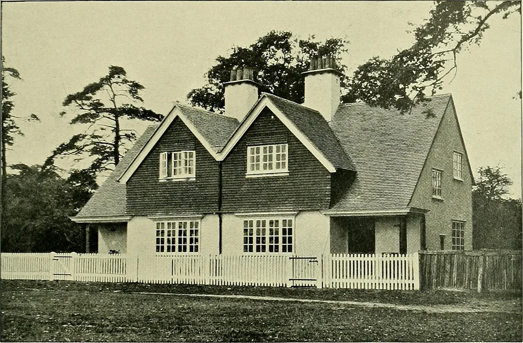 An illustration from Country cottages and week-end homes, 1907, leaf 55