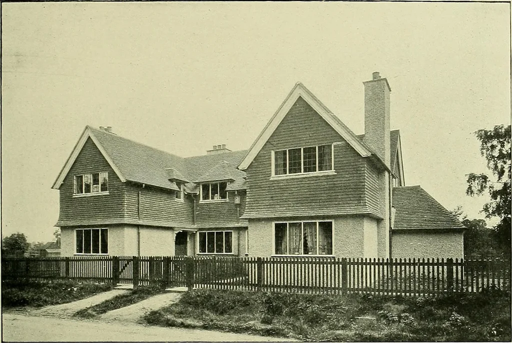 An illustration from Country cottages and week-end homes, 1907, leaf 57