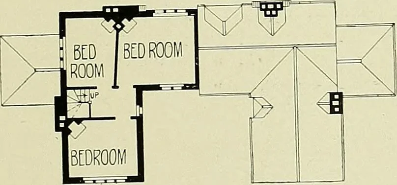 An illustration from Country cottages and week-end homes, 1907, leaf 57