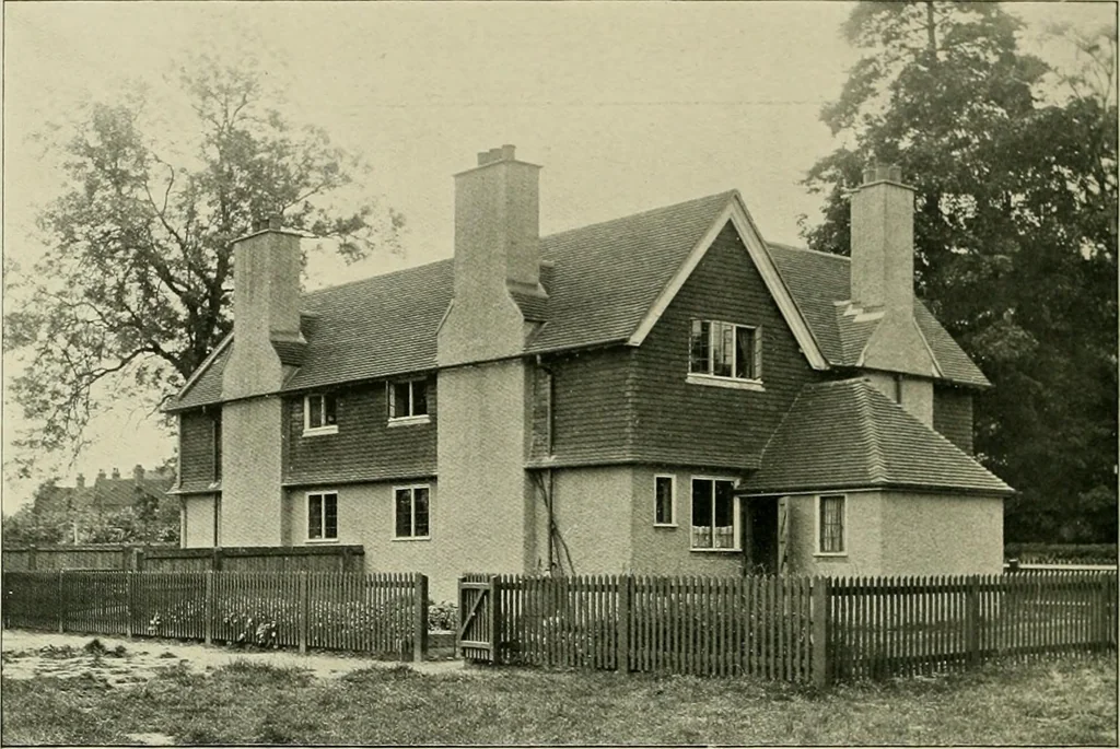 An illustration from Country cottages and week-end homes, 1907, leaf 58