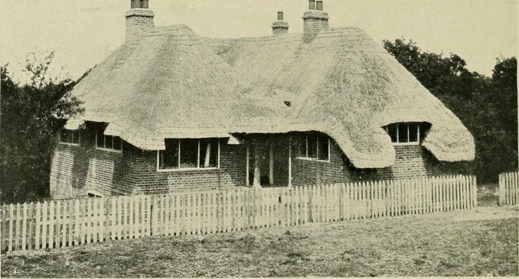 An illustration from Country cottages and week-end homes, 1907, leaf 58