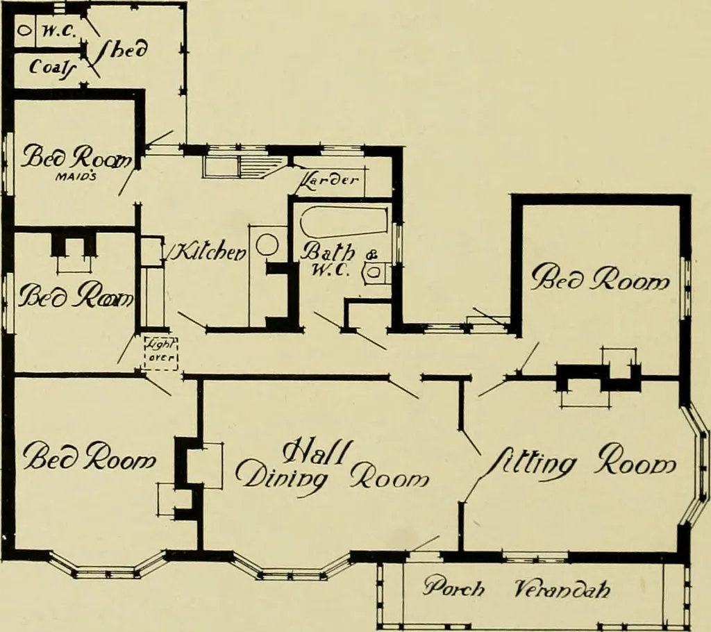 An illustration from Country cottages and week-end homes, 1907, leaf 60