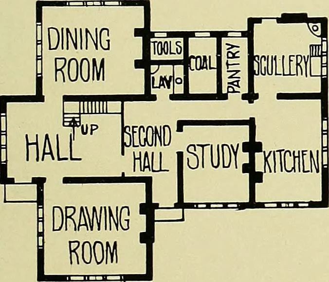 An illustration from Country cottages and week-end homes, 1907, leaf 69