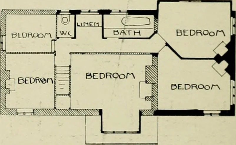 An illustration from Country cottages and week-end homes, 1907, leaf 74