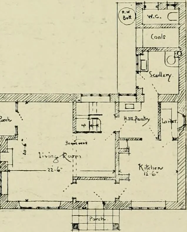 An illustration from Country cottages and week-end homes, 1907, leaf 88