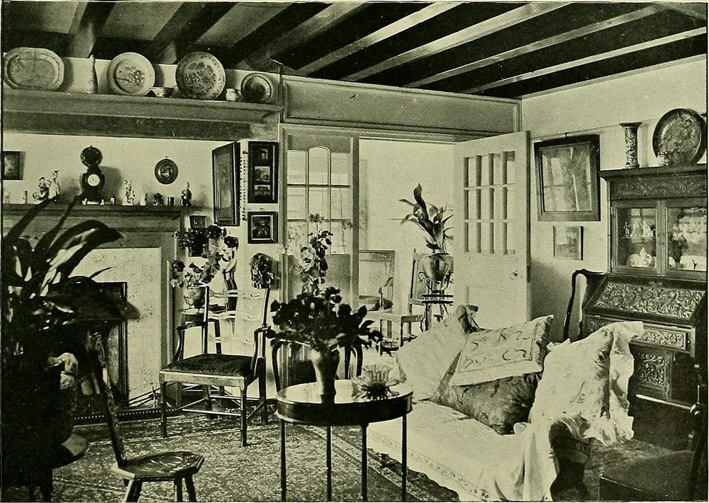 An illustration from Country cottages and week-end homes, 1907, leaf 89