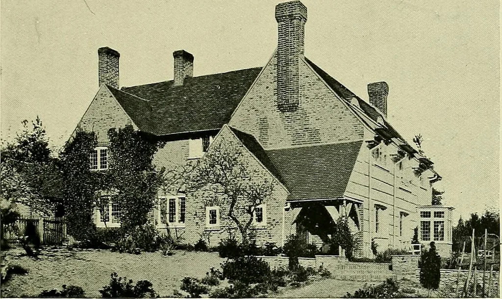 An illustration from Country cottages and week-end homes, 1907, leaf 95