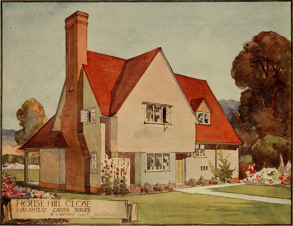 An illustration from Country-cottages and week-end homes, 1912, leaf 100