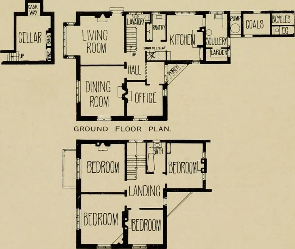 An illustration from Country-cottages and week-end homes, 1912, leaf 107