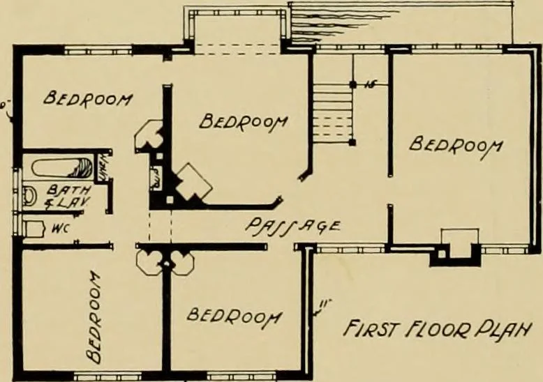 An illustration from Country-cottages and week-end homes, 1912, leaf 109
