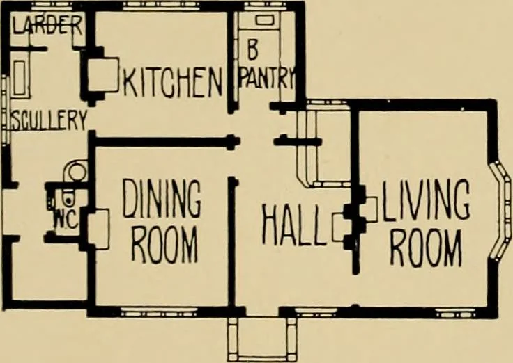 An illustration from Country-cottages and week-end homes, 1912, leaf 114