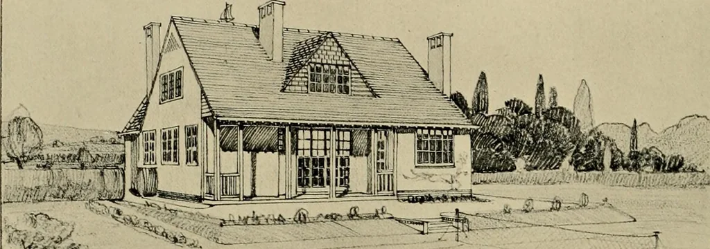 An illustration from Country-cottages and week-end homes, 1912, leaf 117