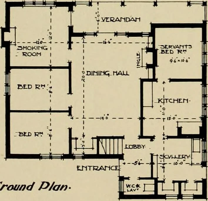 An illustration from Country-cottages and week-end homes, 1912, leaf 117