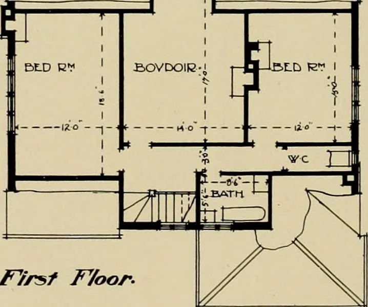An illustration from Country-cottages and week-end homes, 1912, leaf 117