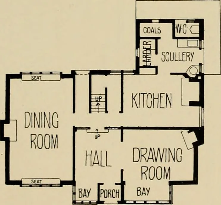 An illustration from Country-cottages and week-end homes, 1912, leaf 118