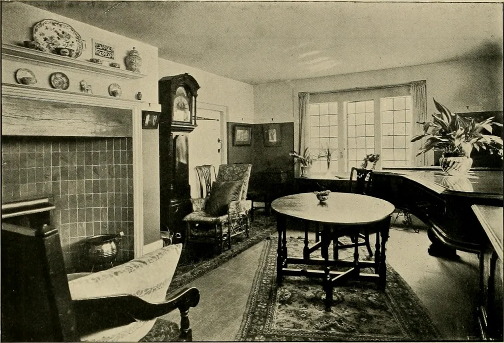 An illustration from Country-cottages and week-end homes, 1912, leaf 135