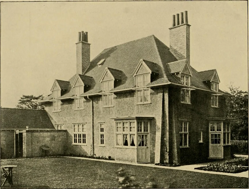 An illustration from Country-cottages and week-end homes, 1912, leaf 137