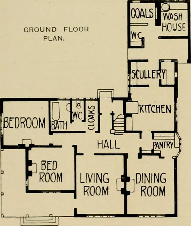 An illustration from Country-cottages and week-end homes, 1912, leaf 144