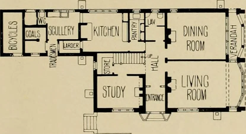 An illustration from Country-cottages and week-end homes, 1912, leaf 148