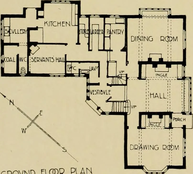 An illustration from Country-cottages and week-end homes, 1912, leaf 151