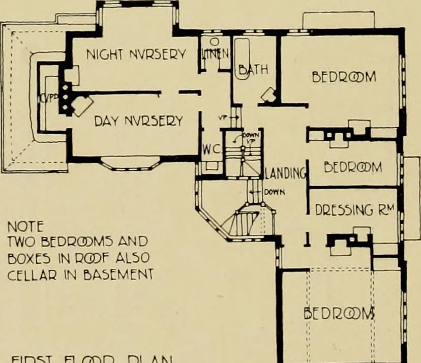 An illustration from Country-cottages and week-end homes, 1912, leaf 151