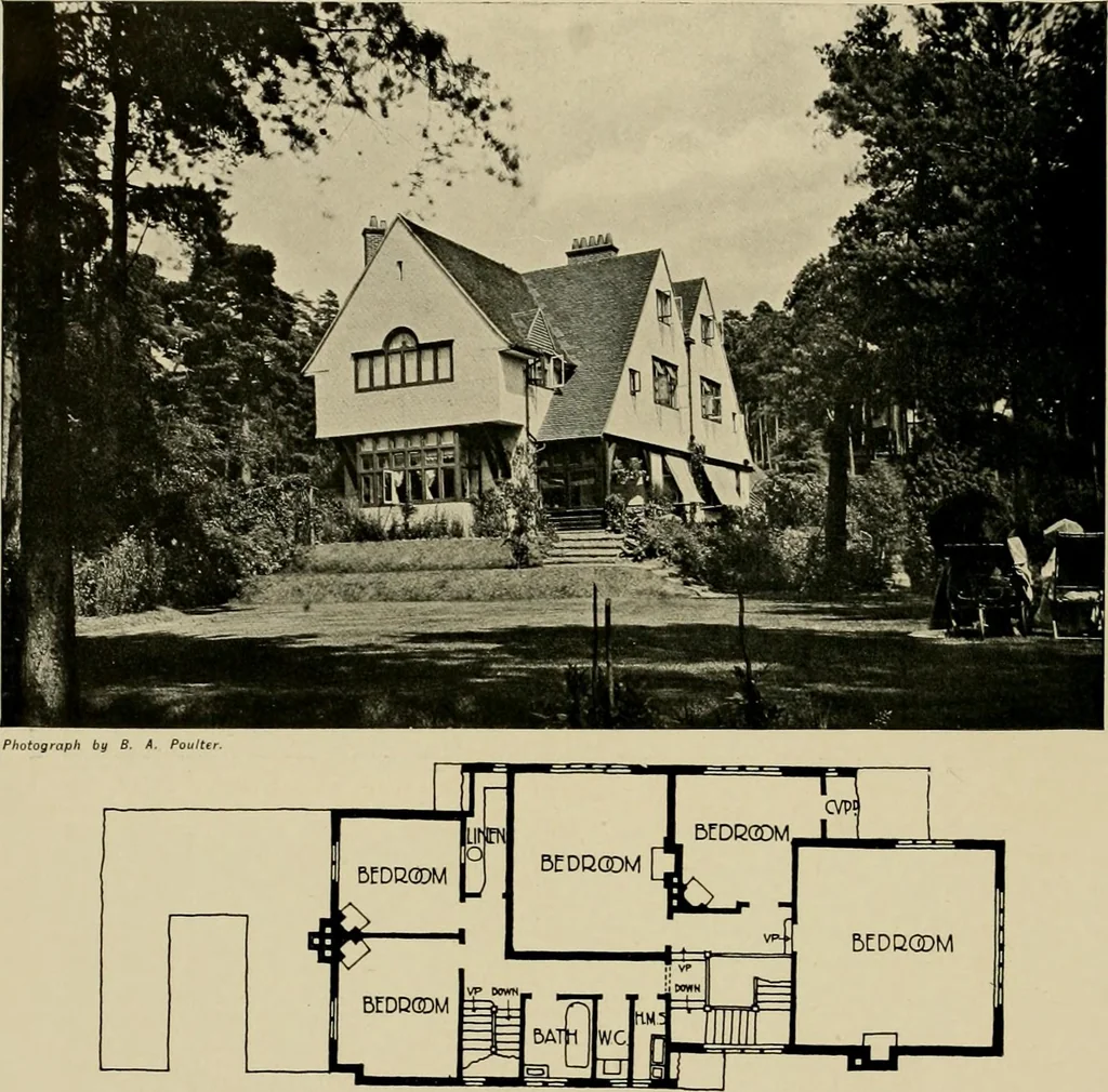 An illustration from Country-cottages and week-end homes, 1912, leaf 161