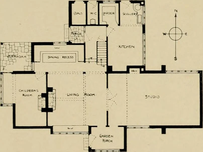 An illustration from Country-cottages and week-end homes, 1912, leaf 162