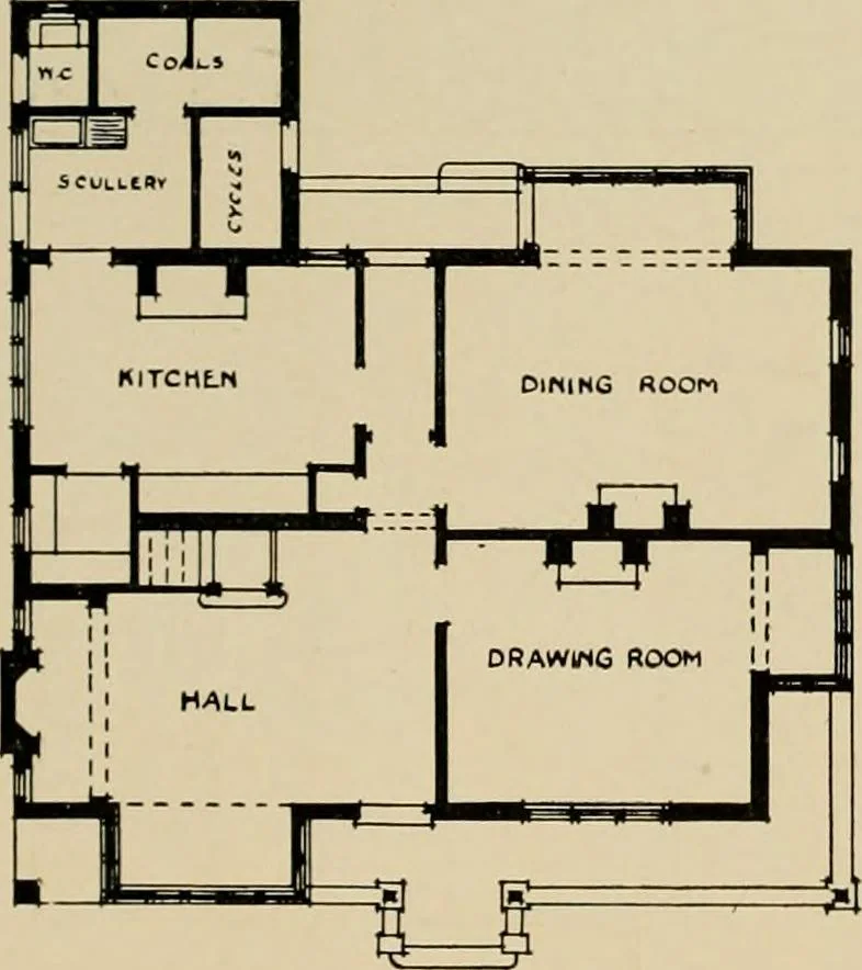 An illustration from Country-cottages and week-end homes, 1912, leaf 166