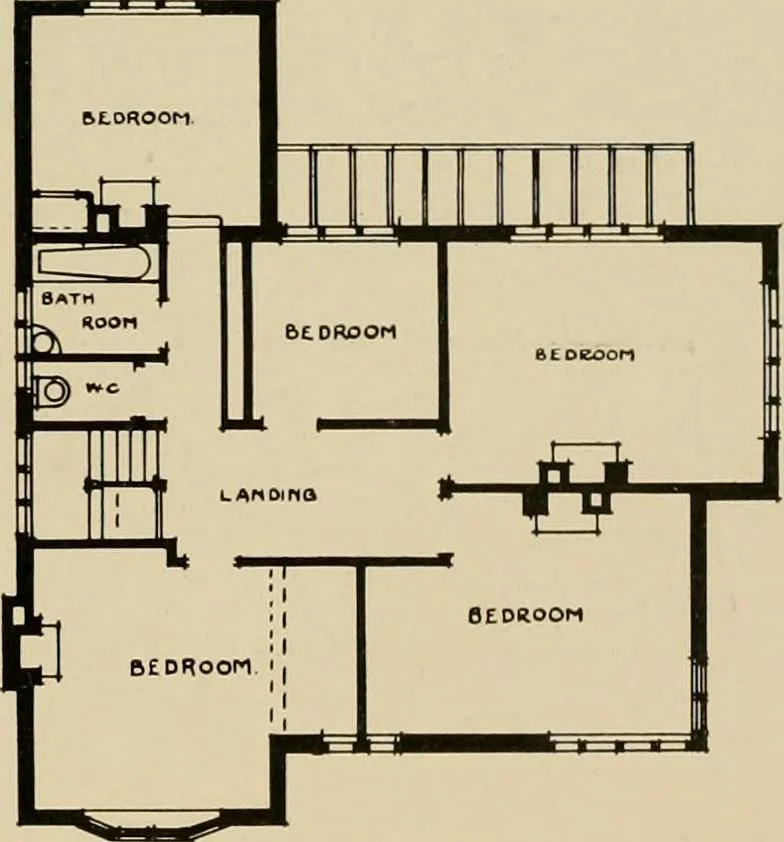 An illustration from Country-cottages and week-end homes, 1912, leaf 166