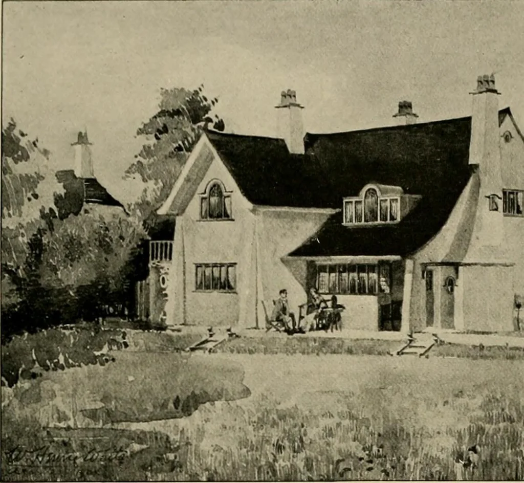 An illustration from Country-cottages and week-end homes, 1912, leaf 168