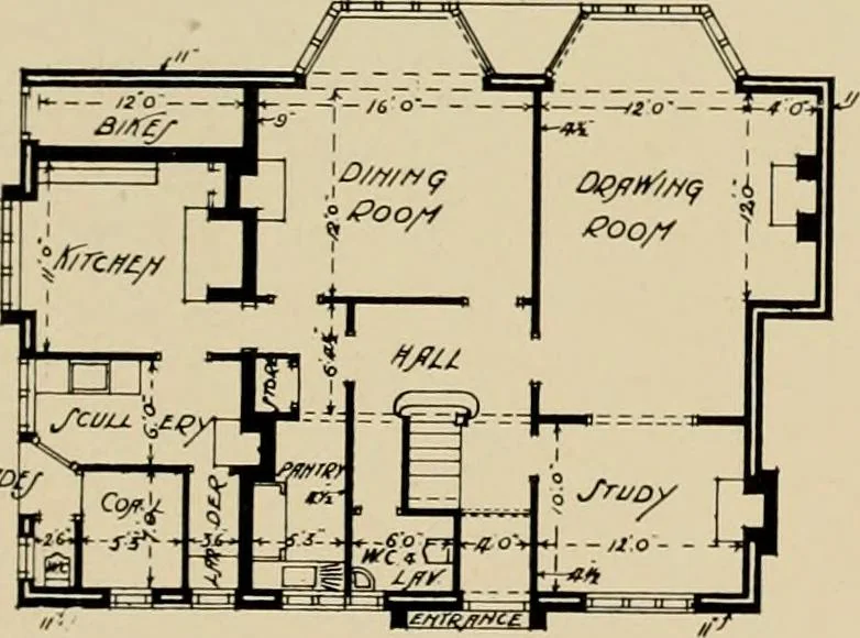 An illustration from Country-cottages and week-end homes, 1912, leaf 170