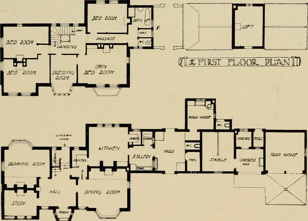 An illustration from Country-cottages and week-end homes, 1912, leaf 172