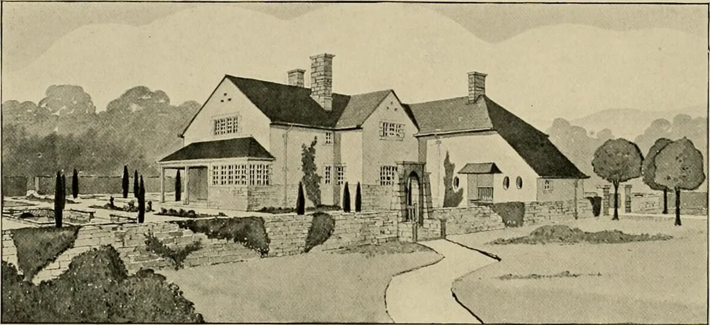 An illustration from Country-cottages and week-end homes, 1912, leaf 175