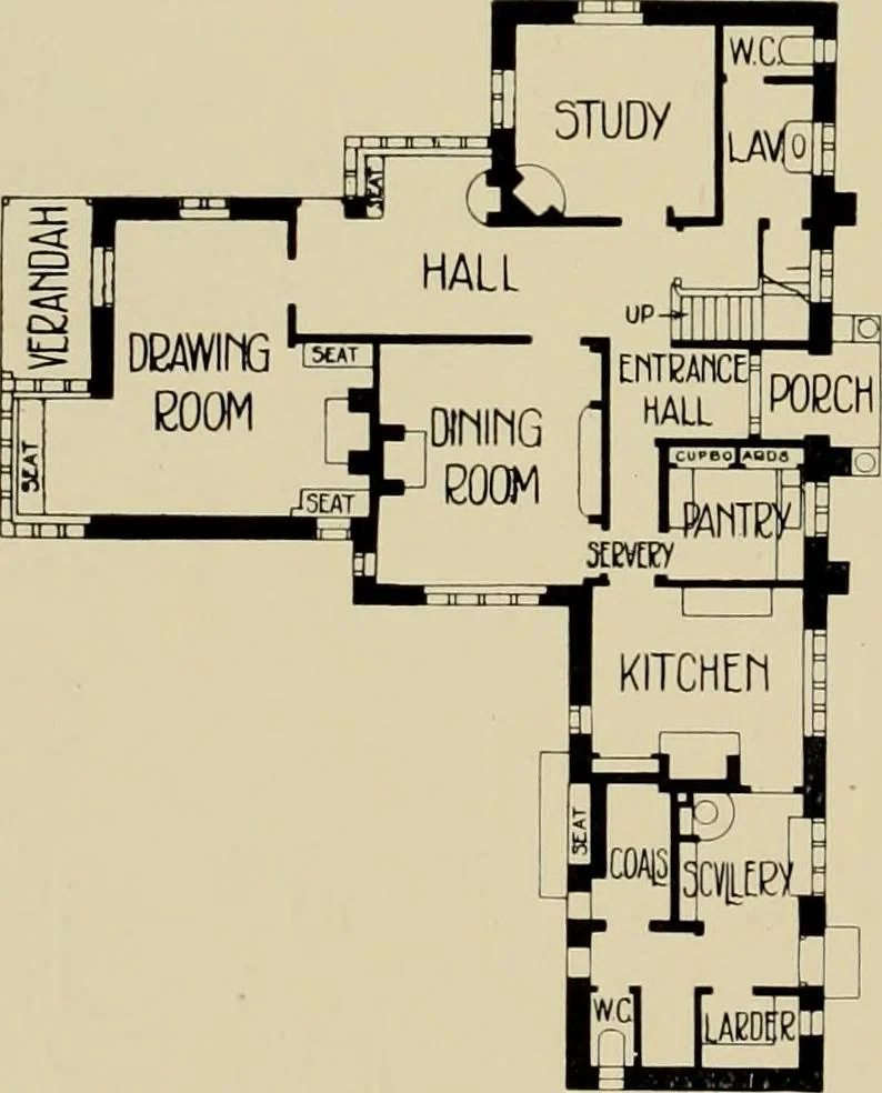 An illustration from Country-cottages and week-end homes, 1912, leaf 175