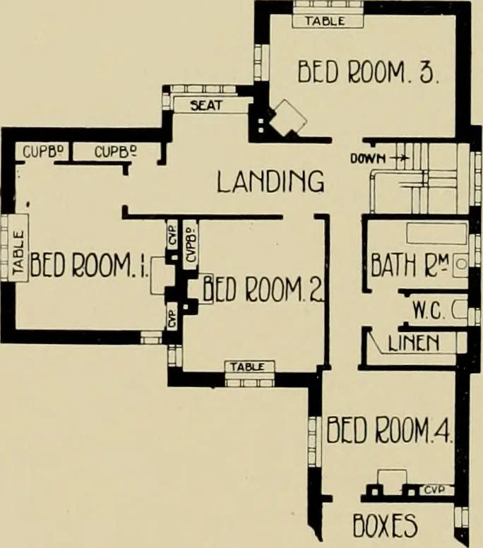 An illustration from Country-cottages and week-end homes, 1912, leaf 175