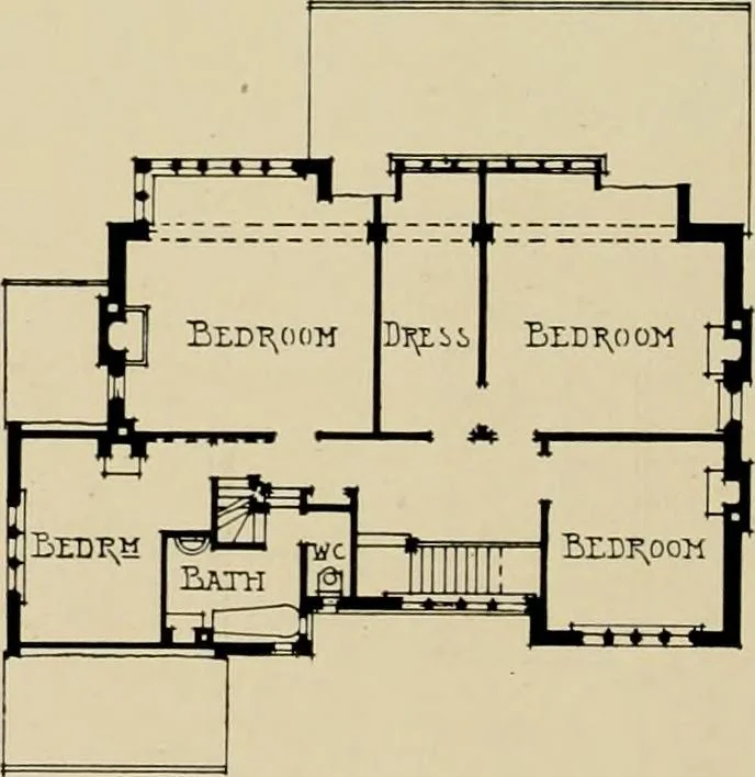 An illustration from Country-cottages and week-end homes, 1912, leaf 181