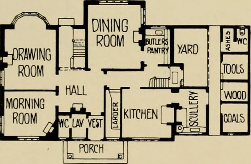 An illustration from Country-cottages and week-end homes, 1912, leaf 182