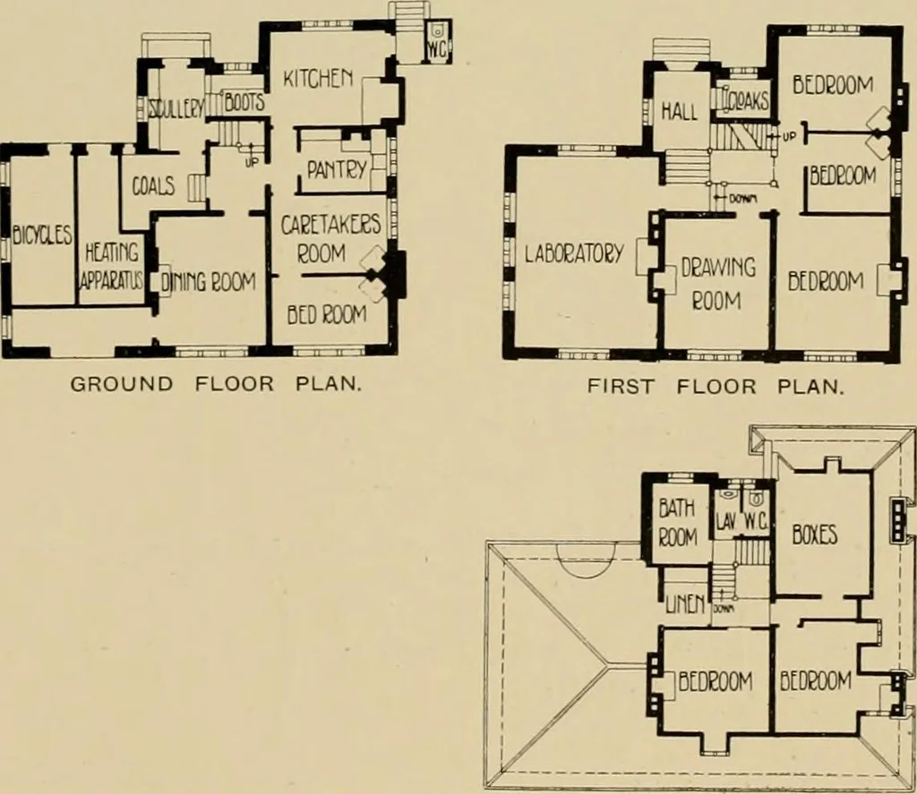 An illustration from Country-cottages and week-end homes, 1912, leaf 194