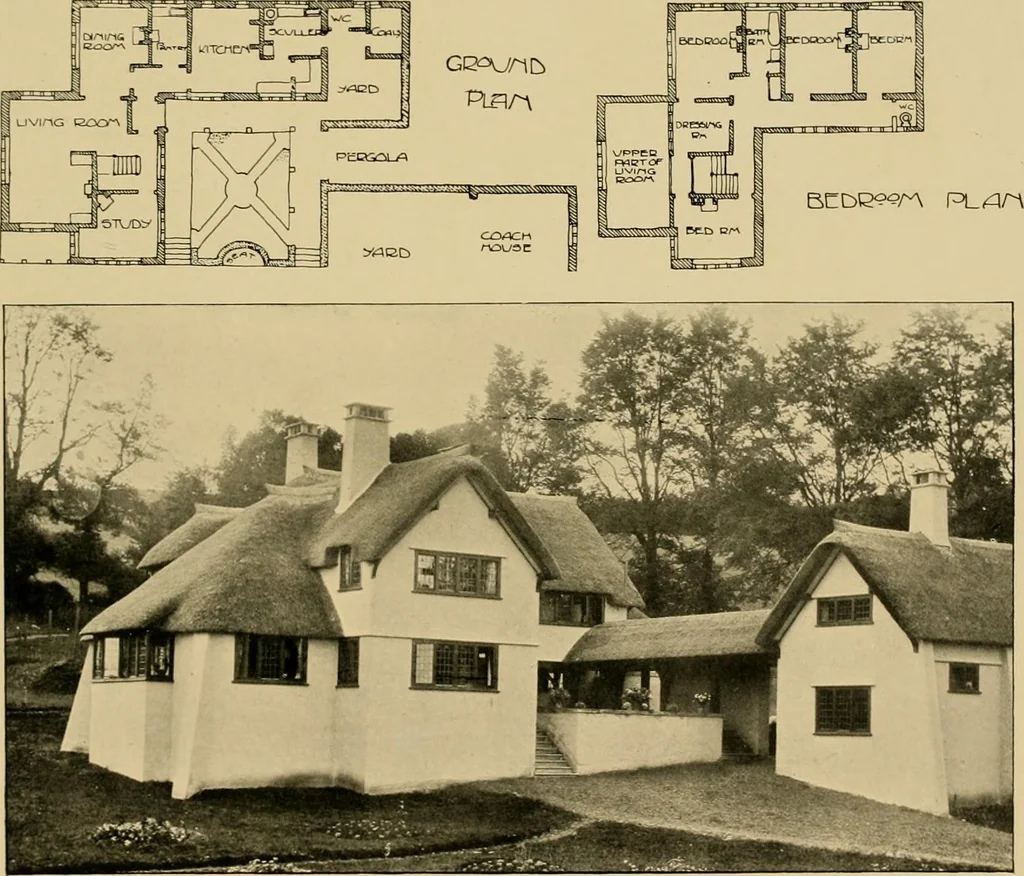 An illustration from Country-cottages and week-end homes, 1912, leaf 204