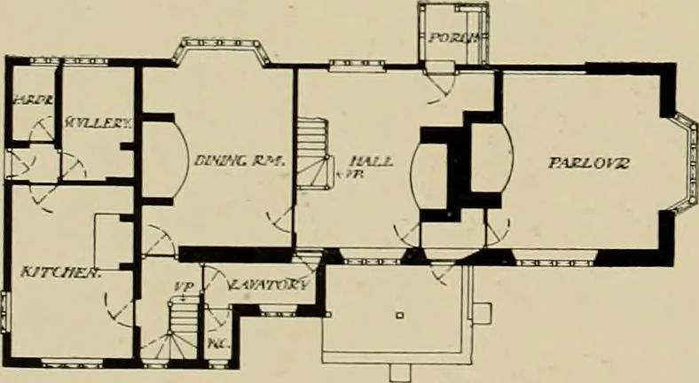 An illustration from Country-cottages and week-end homes, 1912, leaf 211