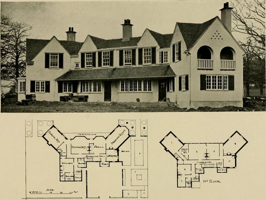 An illustration from Country-cottages and week-end homes, 1912, leaf 213