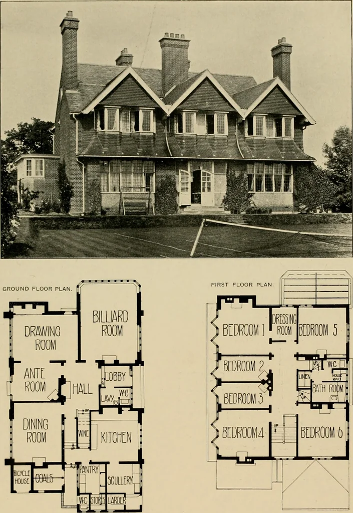 An illustration from Country-cottages and week-end homes, 1912, leaf 214